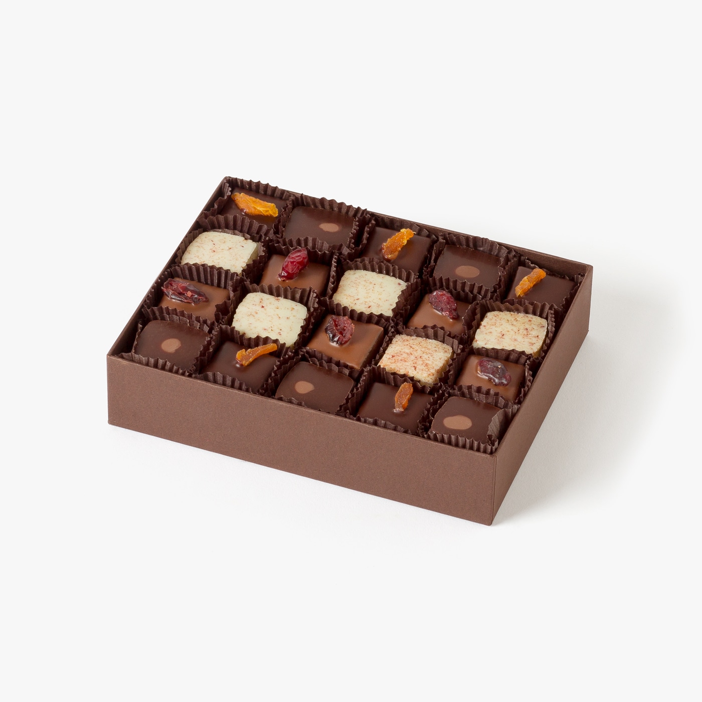 Chocolate Gift Box. French-style pâtes de fruits made with real fruits, enrobed in gourmet chocolate.